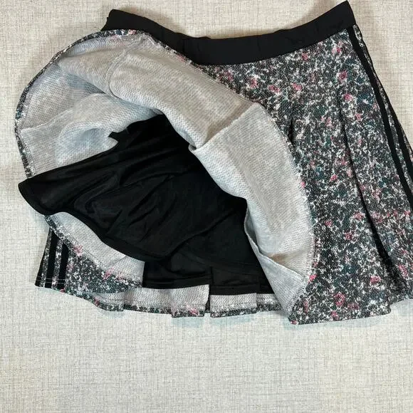 ADIDAS Primegreen Skirt Sz L Flouncy Floral Midi Skirt Multicolor Athleisure Y2k - Picture 9 of 11